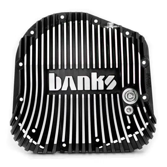 1985-2019 Powerstroke Ram Air Black Ops Differential Cover (19258)-Differential Cover-Banks Power-19252-Dirty Diesel Customs