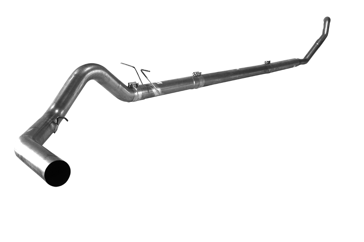 1994-1997.5 Powerstroke 4" Turbo Back Exhaust - No Muffler (FLO 821NM)-Turbo Back Exhaust System-Flo-Pro-421116-Dirty Diesel Customs