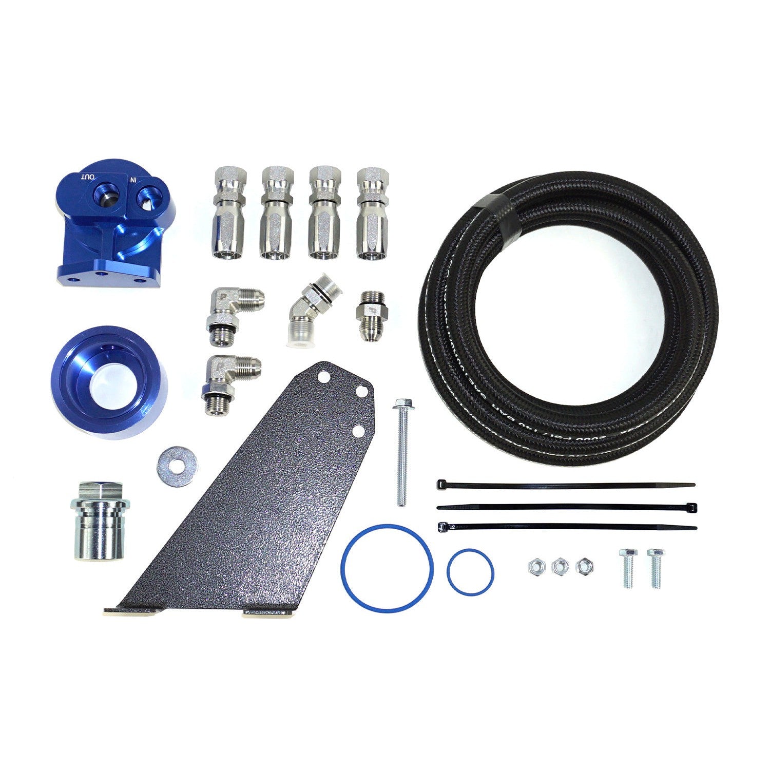 1994-2002 Cummins Oil Filter Relocation Kit (HP10591)-Oil Filter Relocation Kit-PACBRAKE-Dirty Diesel Customs