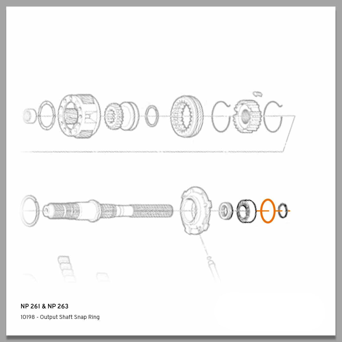 1998-2007 Duramax Output Shaft Bearing Snap Ring (10198)-Output Shaft-Merchant Auto-10198-Dirty Diesel Customs