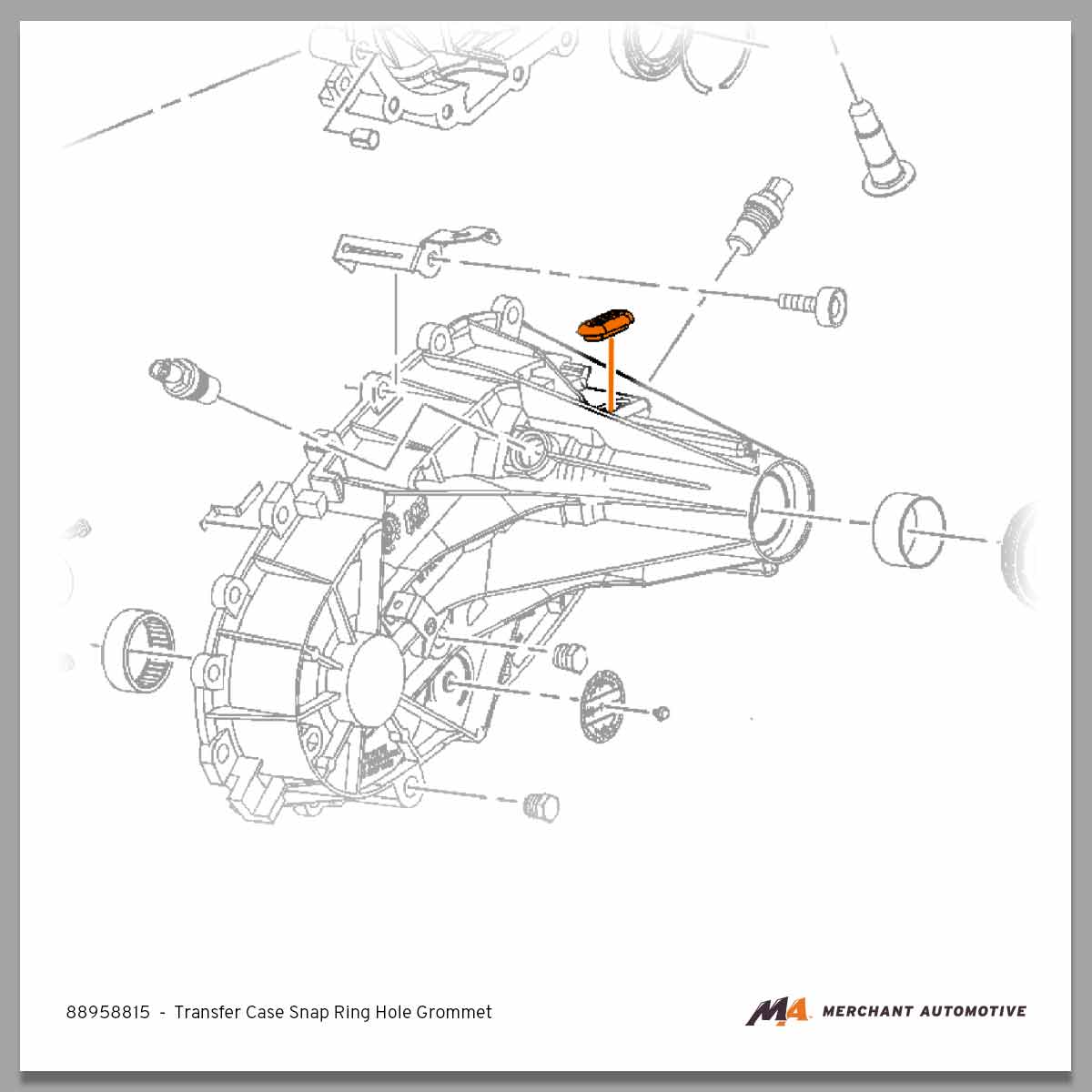 1998-2007 Duramax Transfer Case Snap Ring Hole Grommet (88958815)-Transfer Case Components-Merchant Auto-88958815-Dirty Diesel Customs