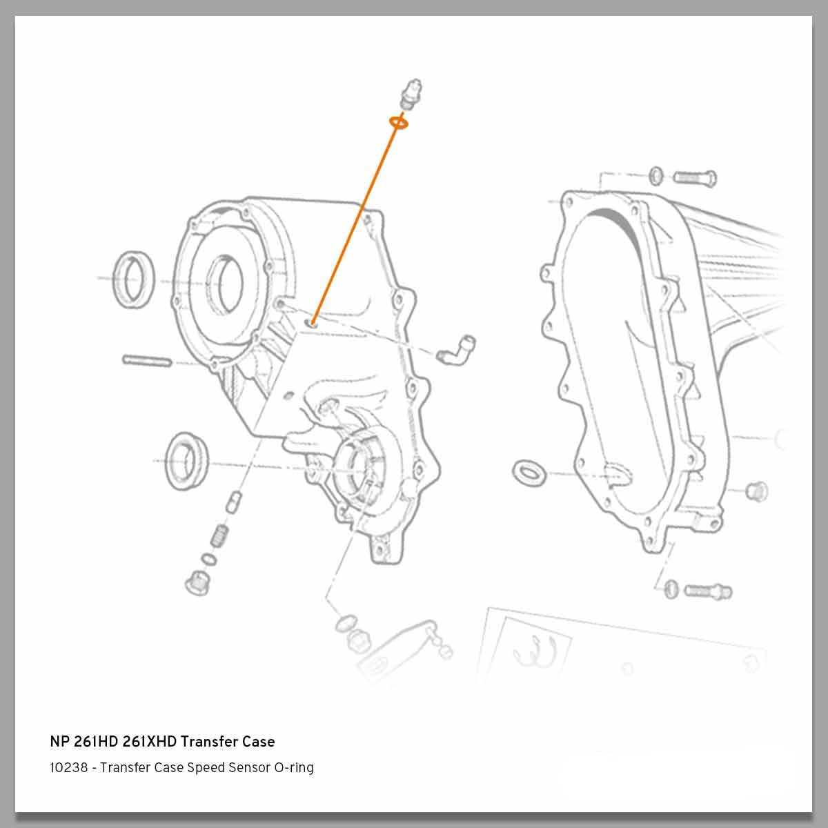 1998-2007 Duramax Transfer Case Speed Sensor O-ring (10238)-O-Ring Kit-Merchant Auto-10238-Dirty Diesel Customs