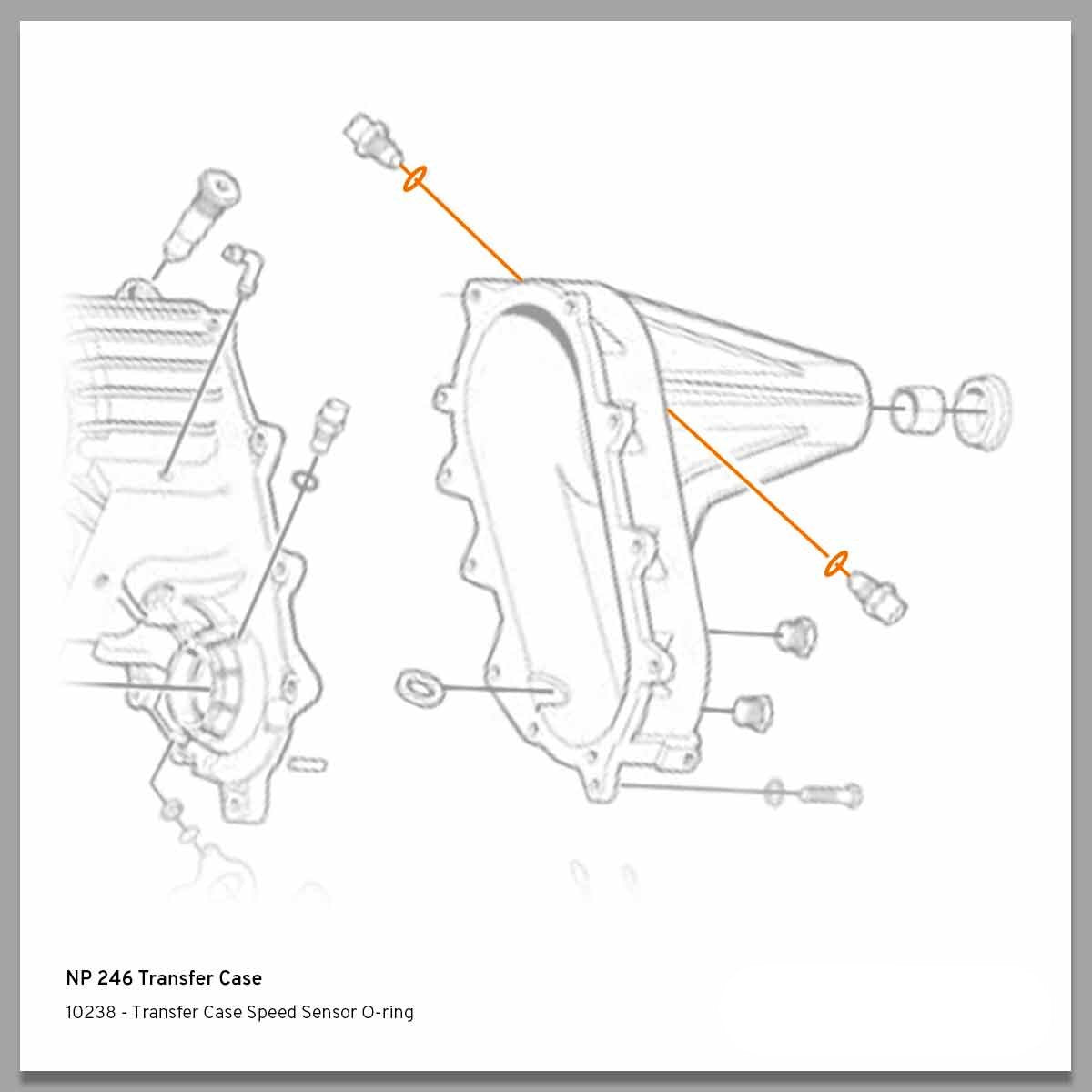 1998-2007 Duramax Transfer Case Speed Sensor O-ring (10238)-O-Ring Kit-Merchant Auto-10238-Dirty Diesel Customs