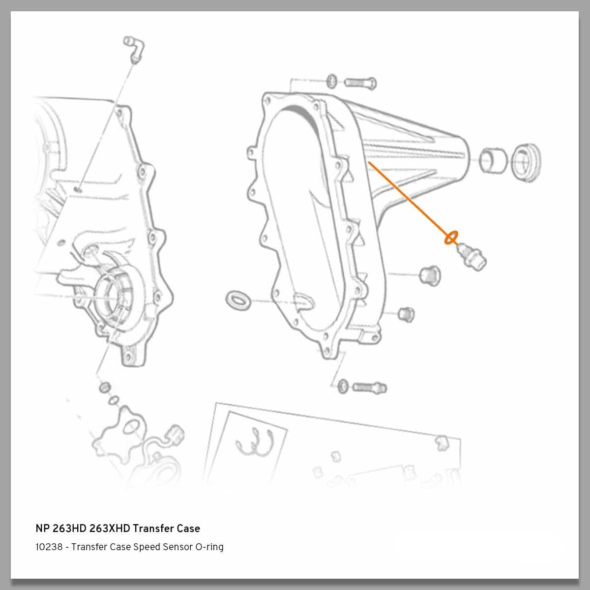 1998-2007 Duramax Transfer Case Speed Sensor O-ring (10238)-O-Ring Kit-Merchant Auto-10238-Dirty Diesel Customs