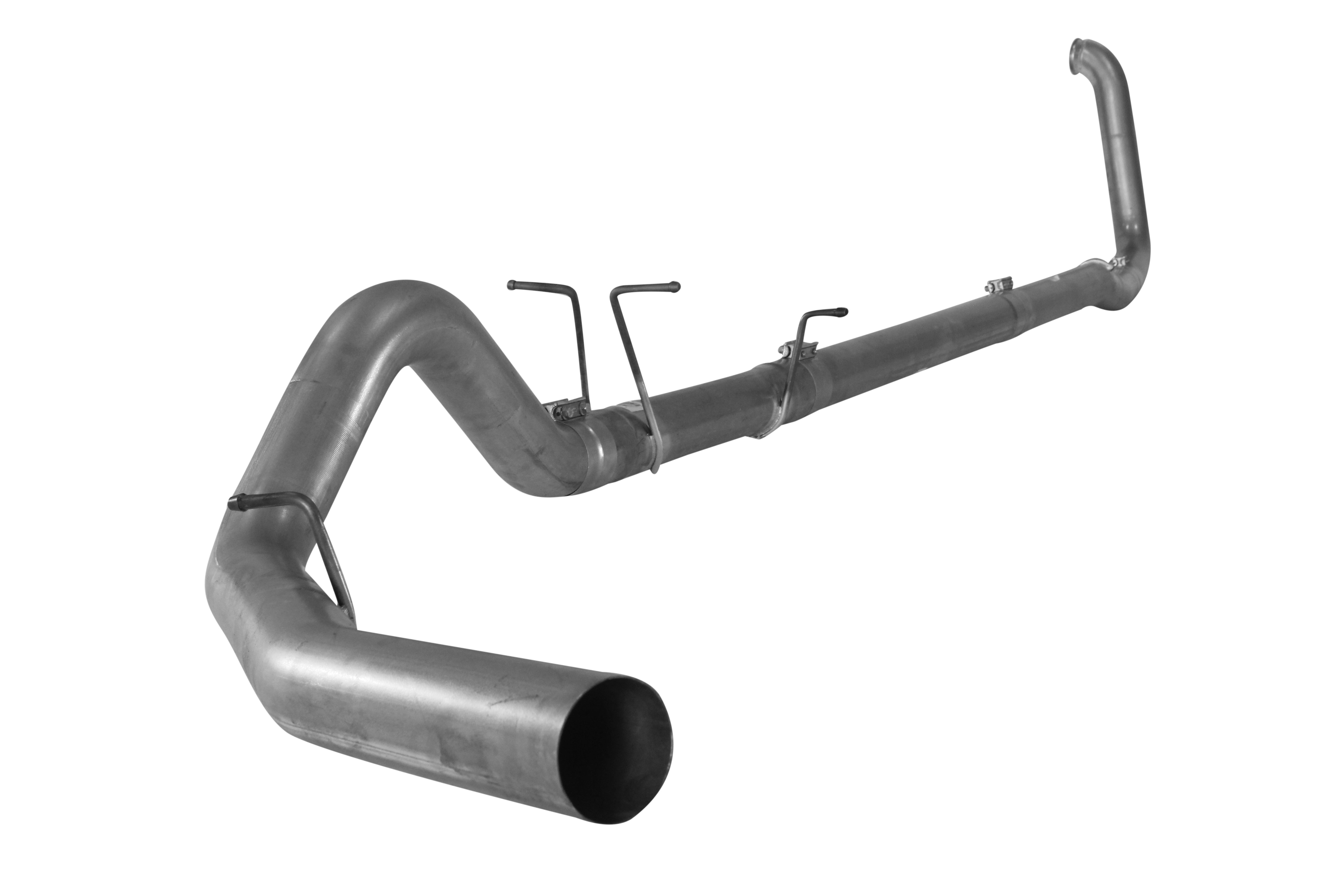 1999-2002 Powerstroke 4" Turbo Back Exhaust - No Muffler (FLO 831NM)-Turbo Back Exhaust System-Flo-Pro-FLO-831NM-Dirty Diesel Customs