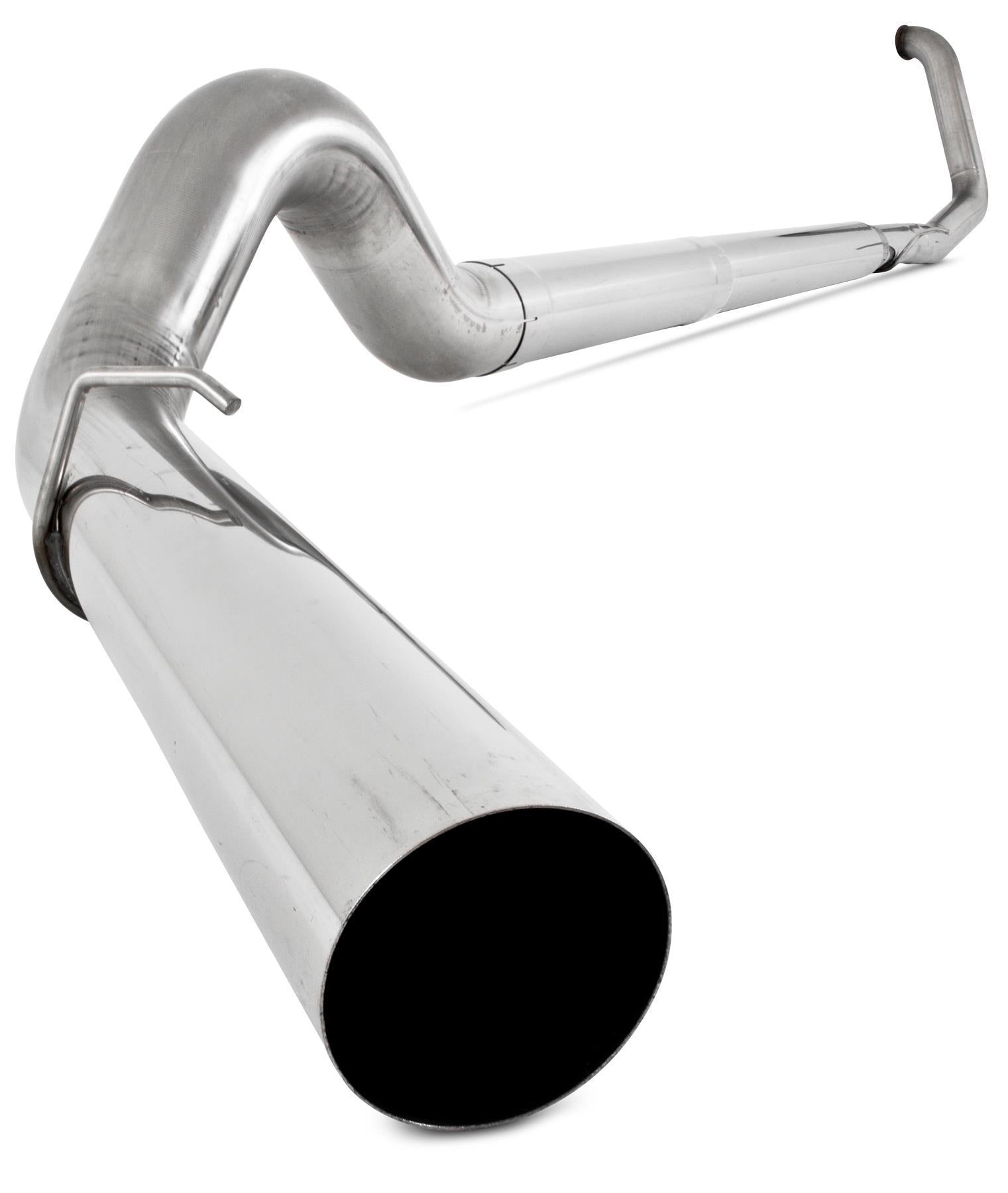 1999-2002 Powerstroke 5" Turbo Back Exhaust - No Muffler (S62220PLM)-Turbo Back Exhaust System-MBRP-Dirty Diesel Customs