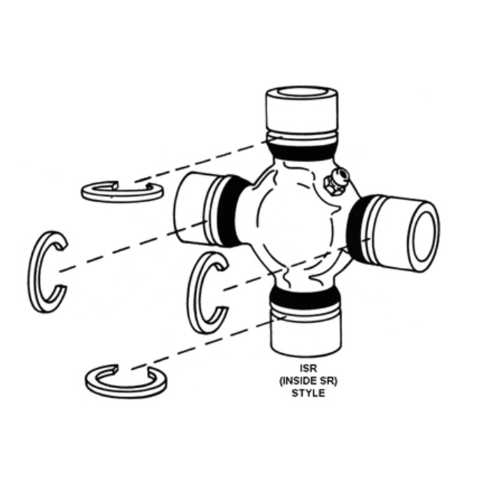 1999-2014 Powerstroke SPL55-3X/1480WJ Front Axle U-Joint (SPL55-3X)-U-Joints-Spicer-Dirty Diesel Customs