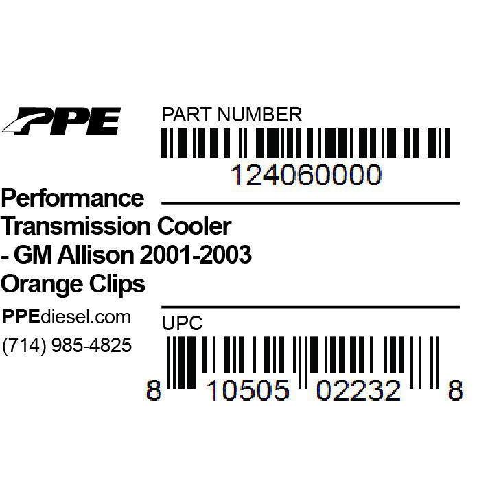 2001-2003 Duramax Transmission Oil Cooler (124060000)-Transmission Oil Cooler-PPE-Dirty Diesel Customs