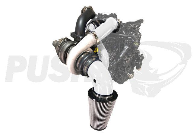 2001-2004 Duramax LB7 Max Compund Turbo System (PGD0104GBS)-Compound Turbo Kit-Pusher-PGD0104GBS_W-Dirty Diesel Customs