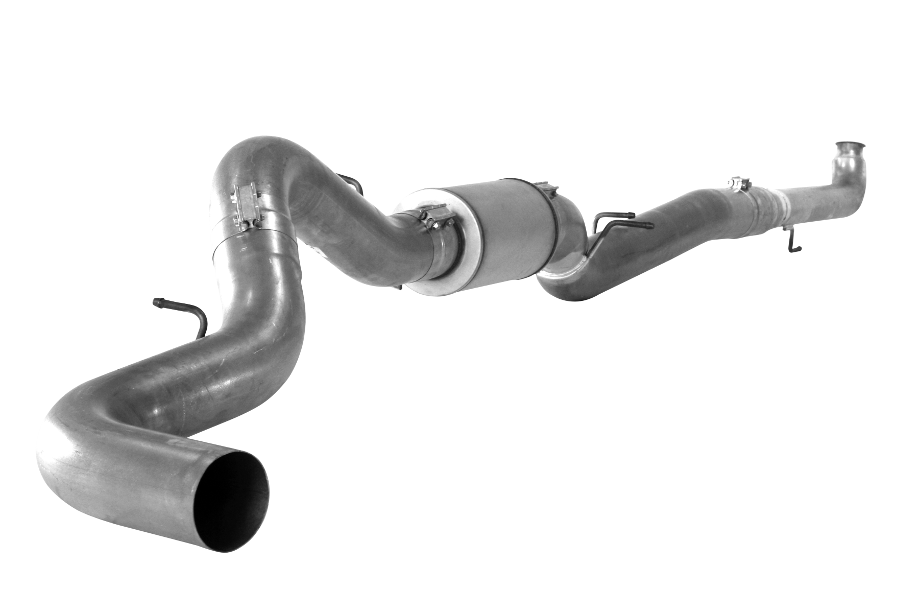 2001-2004.5 Duramax 5" Downpipe Back Exhaust w/ Muffler (FLO-601)-Downpipe Back Exhaust System-Flo-Pro-FLO-601-Dirty Diesel Customs