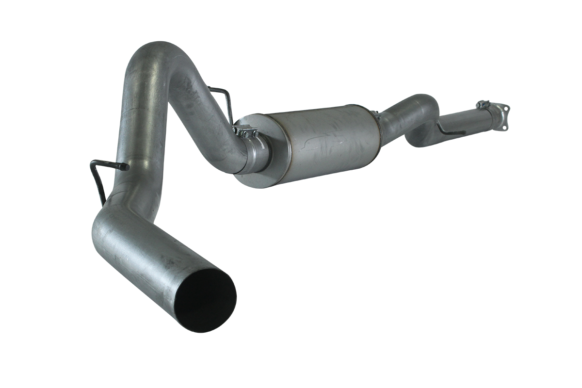 2001-2005 Duramax 4" Cat Back Exhaust System - 4-Bolt w/ Muffler (FLO-823)-Cat Back Exhaust System-Flo-Pro-431110-Dirty Diesel Customs