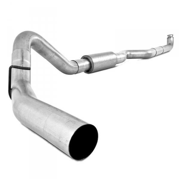 2001-2007 Duramax 4" Downpipe Back Exhaust System w/ Muffler (S6004P)-Downpipe Back Exhaust System-MBRP-Dirty Diesel Customs