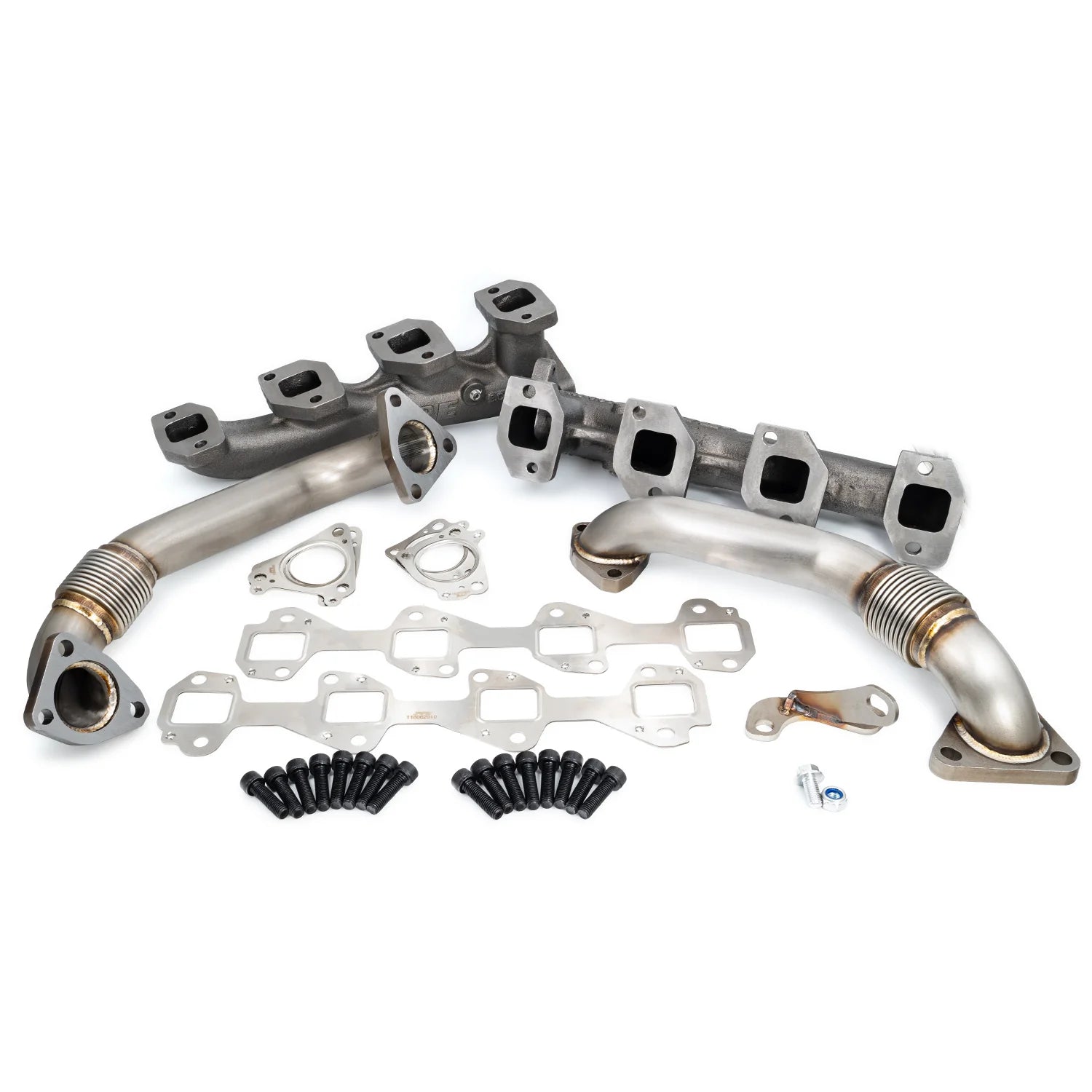 2001-2023 Duramax High Flow Exhaust Manifold W/ Up-Pipe Kit (116111035)-Exhaust Manifold-PPE-116111000-Dirty Diesel Customs