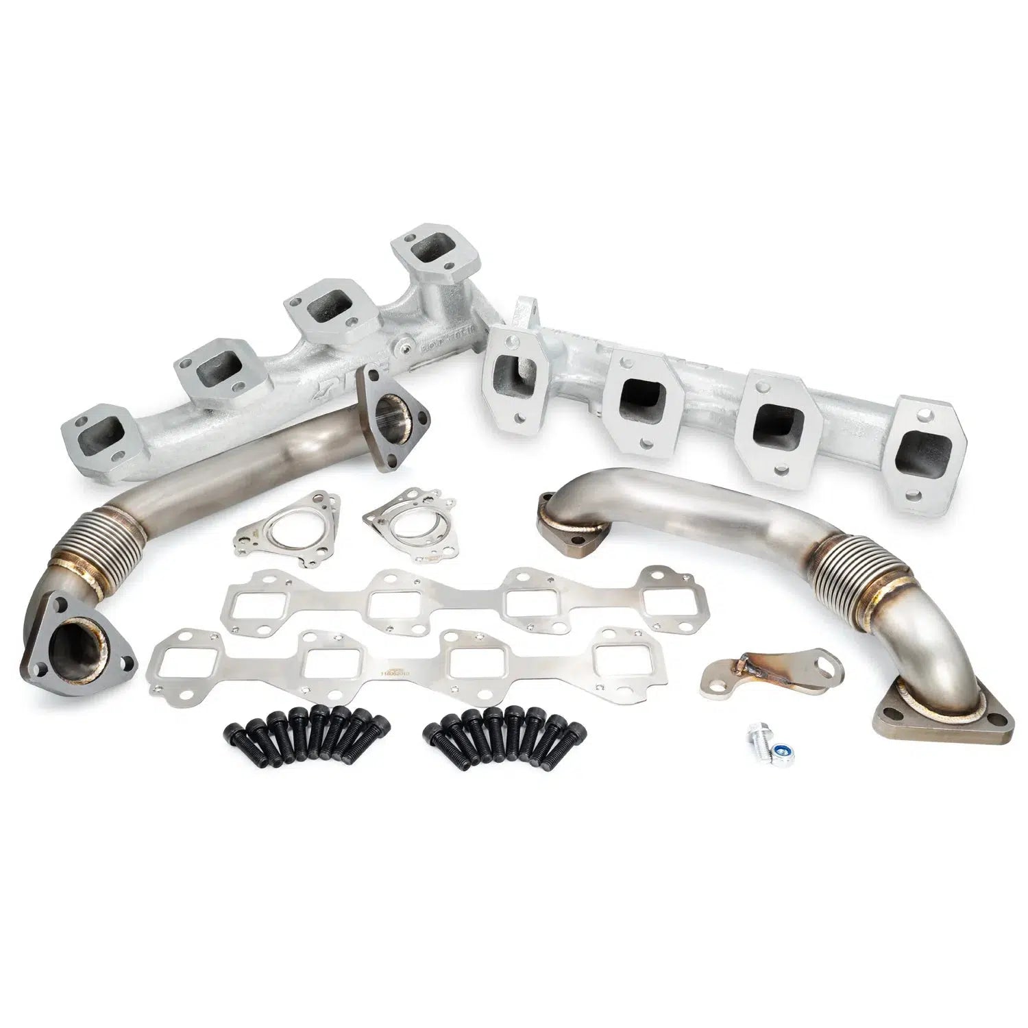 2001-2023 Duramax High Flow Exhaust Manifold W/ Up-Pipe Kit (116111035)-Exhaust Manifold-PPE-116111035-Dirty Diesel Customs