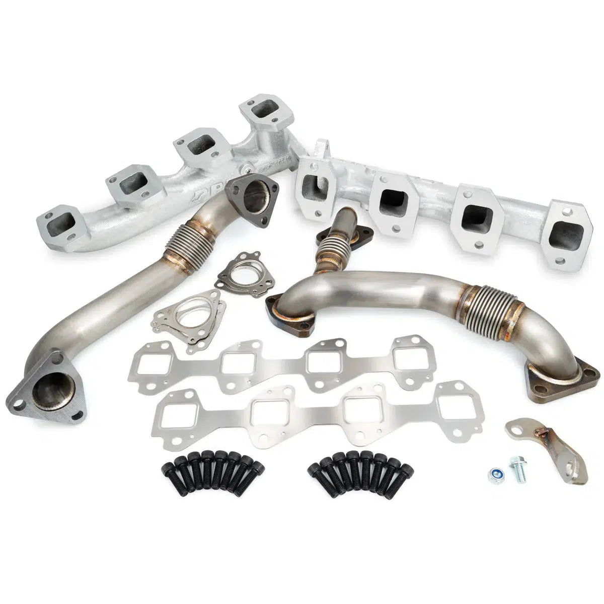 2001-2023 Duramax High Flow Exhaust Manifold W/ Up-Pipe Kit (116111035)-Exhaust Manifold-PPE-116111235-Dirty Diesel Customs