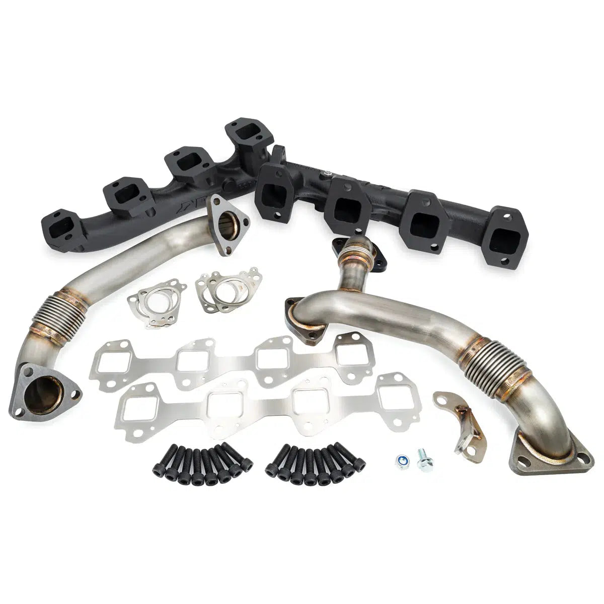 2001-2023 Duramax High Flow Exhaust Manifold W/ Up-Pipe Kit (116111035)-Exhaust Manifold-PPE-116111620-Dirty Diesel Customs