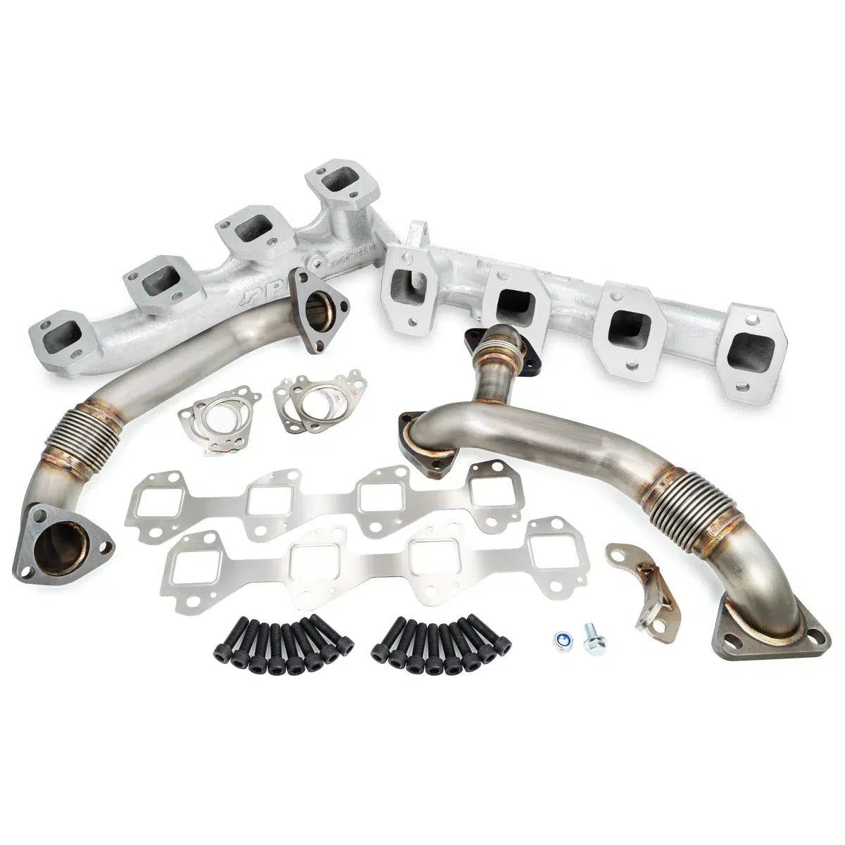 2001-2023 Duramax High Flow Exhaust Manifold W/ Up-Pipe Kit (116111035)-Exhaust Manifold-PPE-116111635-Dirty Diesel Customs