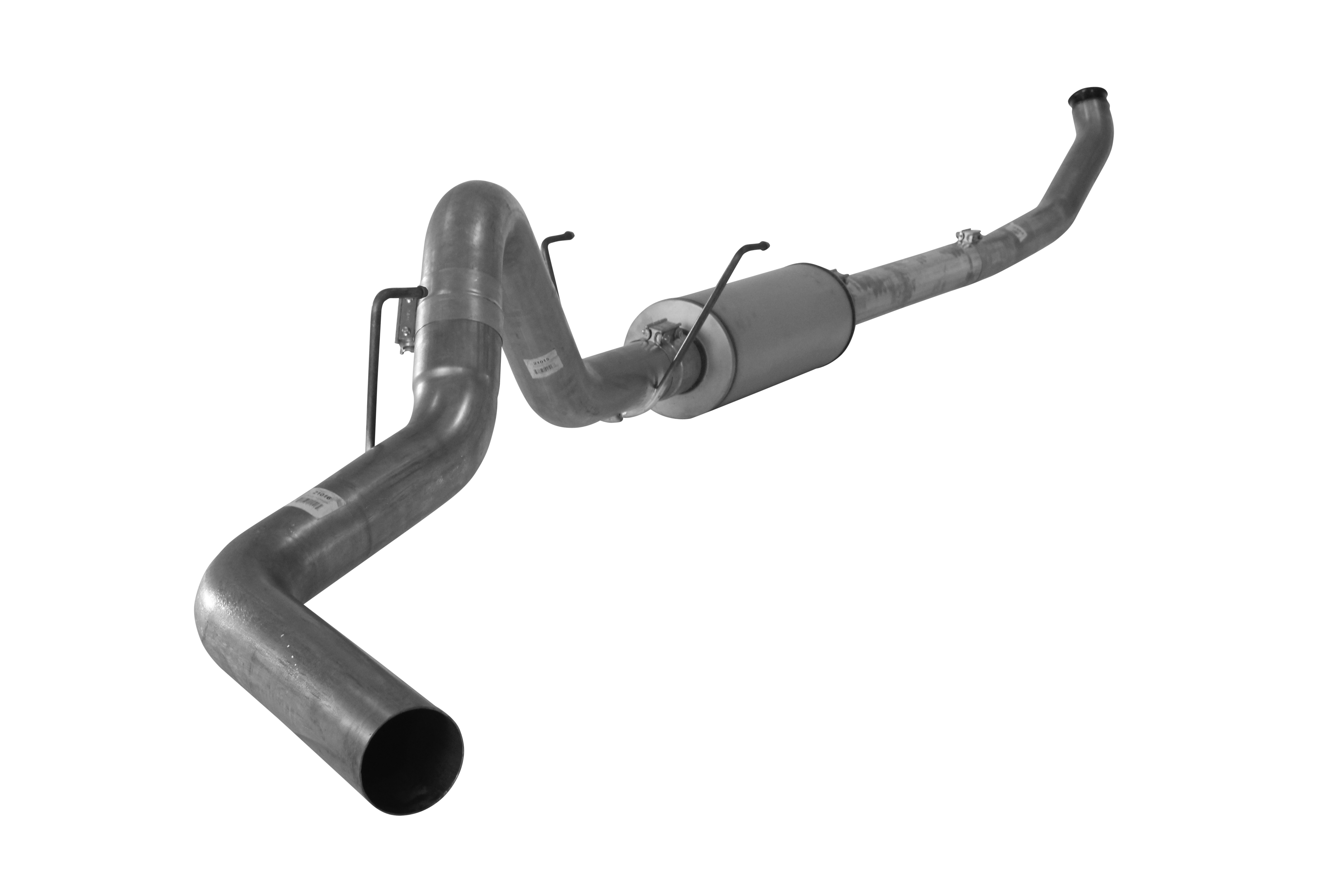 2003-2004 Cummins 4" Turbo Back Exhaust System w/ Muffler (FLO-805)-Turbo Back Exhaust System-Flo-Pro-411032-Dirty Diesel Customs