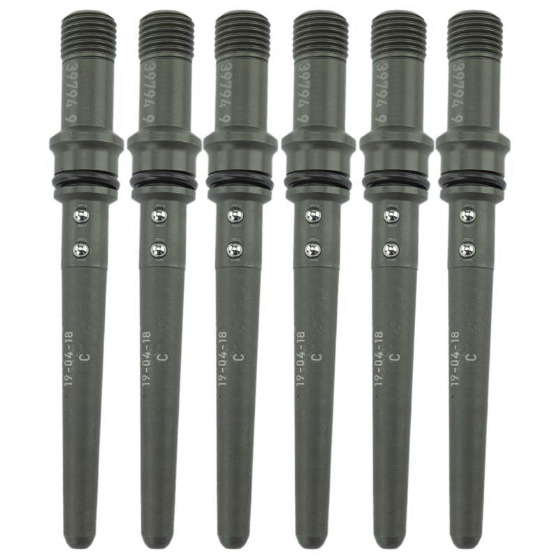 2003-2004 Cummins Reman Stock Injectors w/ Connecting Tubes (214311)-Stock Injectors-Industrial Injection-214311-Dirty Diesel Customs