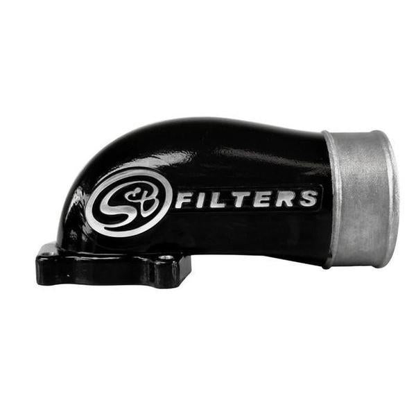 2003-2004 Powerstroke S&B Intake Elbow W/ Cold Side Intercooler Piping & Boots (76-1003B)-Intake Elbows-S&B Filters-Dirty Diesel Customs