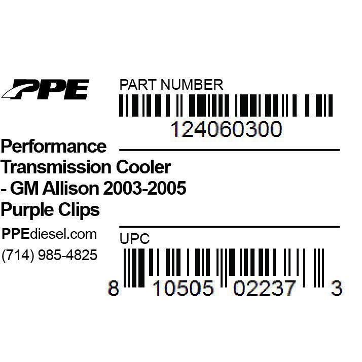 2003-2005 Duramax Transmission Oil Cooler (124060300)-Transmission Oil Cooler-PPE-Dirty Diesel Customs