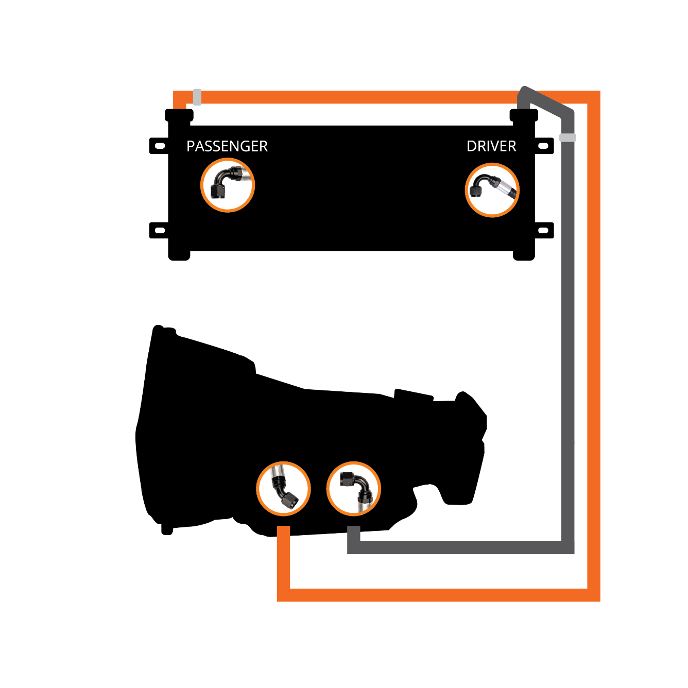 2003-2007 Cummins Transmission Cooler & Line Kit (FPE-TC-CUMM-0307)-Heater Cores-Fleece Performance-FPE-TC-CUMM-0307-Dirty Diesel Customs