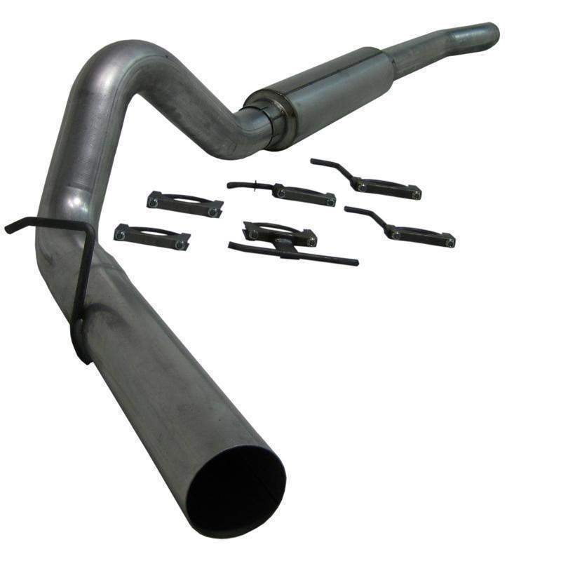 2003-2007 Powerstroke 4" Cat-Back Exhaust System w/ Muffler (S6208P)-Cat Back Exhaust System-MBRP-Dirty Diesel Customs