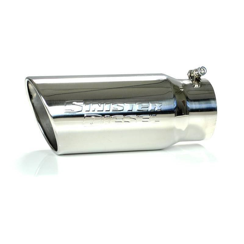 2003-2007 Powerstroke 4" Stainless Steel CAT-Back Exhaust System No Muffler SS (SD-6.0EX403)-Cat Back Exhaust System-Sinister-Dirty Diesel Customs