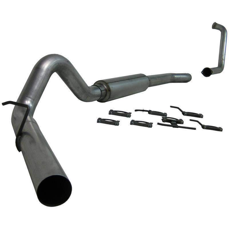 2003-2007 Powerstroke 4" Turbo Back Exhaust System w/ Muffler (S6206P)-Turbo Back Exhaust System-MBRP-Dirty Diesel Customs