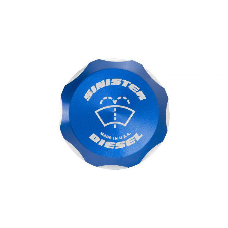 2003-2007 Powerstroke Windshield Washer Fluid Cap (SD-WWC-6.0)-Engine Caps-Sinister-Dirty Diesel Customs