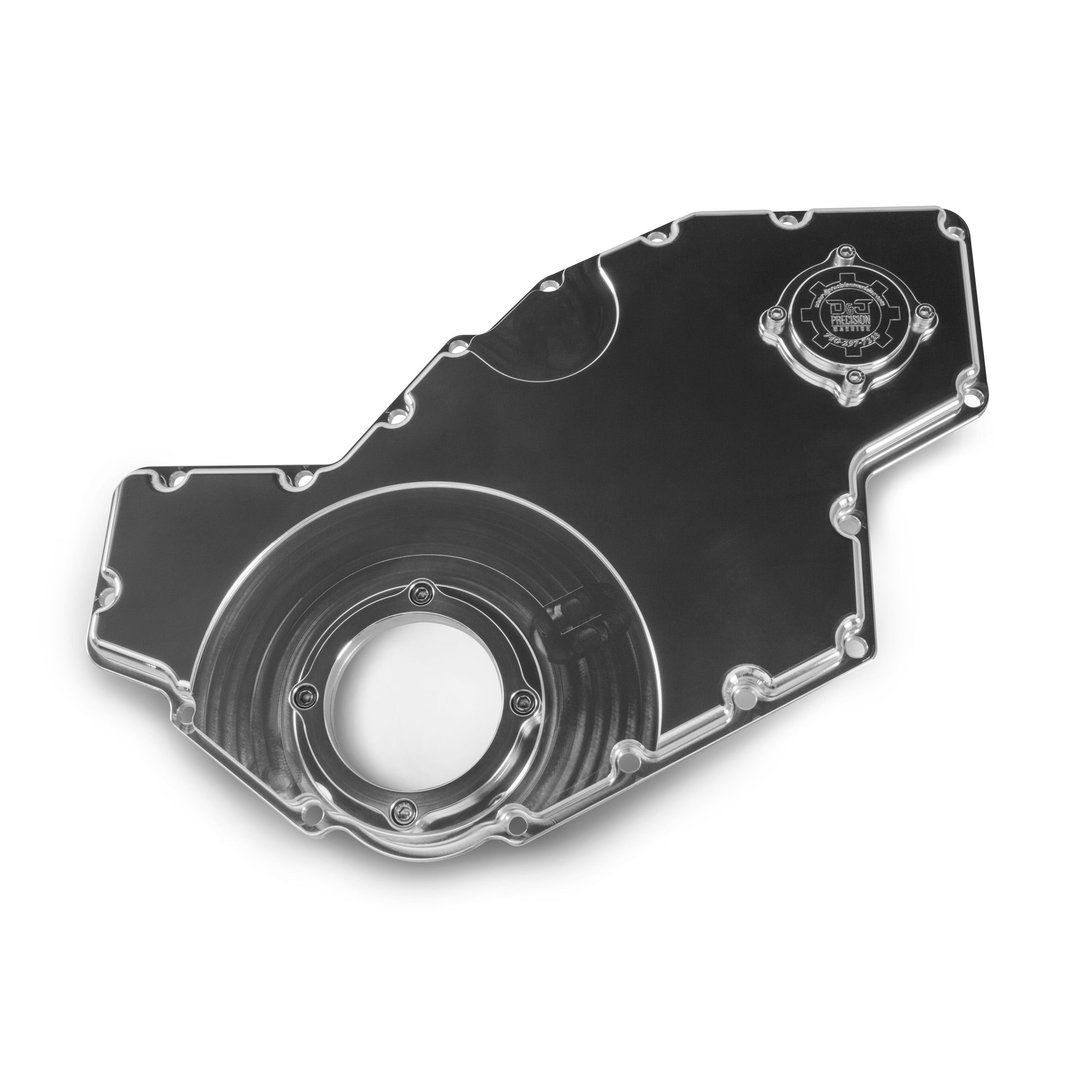 2003-2018 Cummins Billet Timing Cover (DJPCNC100167)-Timing Covers-D&J Precision Machine-Dirty Diesel Customs