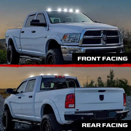 2003-2018 Cummins LED 2 Way Roof Light Set (264146BKHPWH)-Cab Lights-RECON Lights-Dirty Diesel Customs