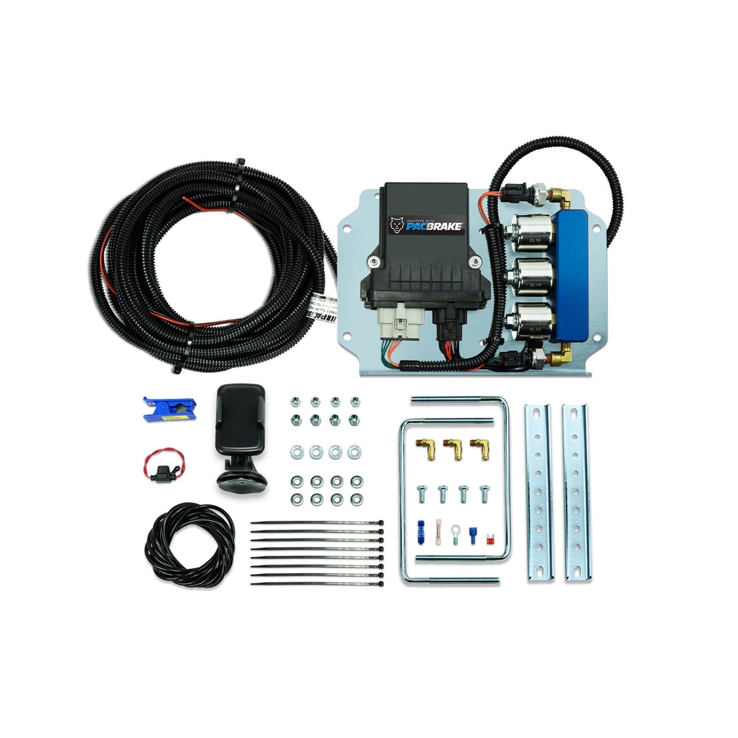 2003-2020 Cummins Ultimate Combo Air Springs + Wireless Controls + 1/2 Gal. Air Tank Kit (HP10002-R-CB1)-Air Bags-PACBRAKE-HP10002-R-CB1-Dirty Diesel Customs