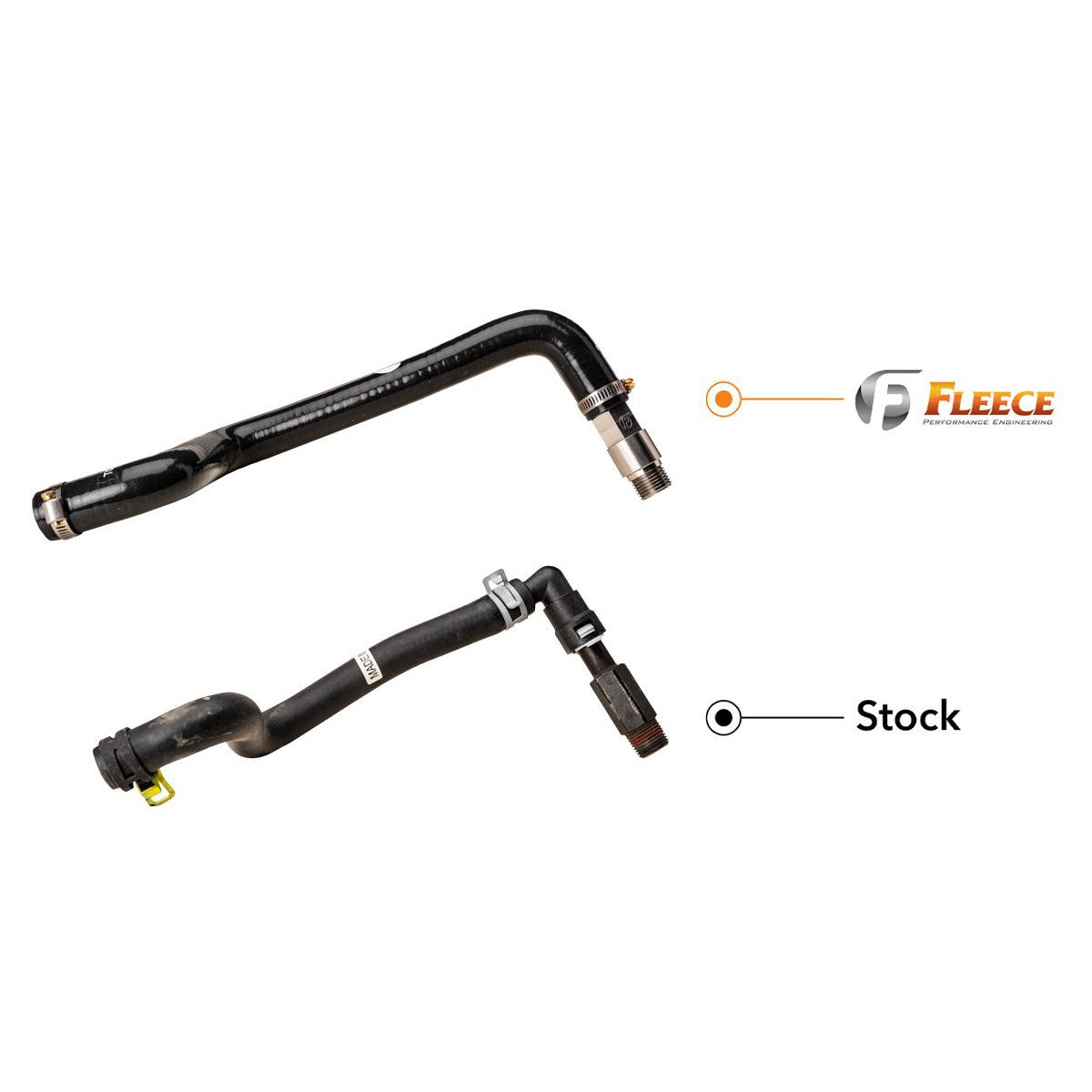 2003-2024 Cummins Heater Core Replacement Hose & Fitting (FPE-CUMM-HCL-0324)-Heater Cores-Fleece Performance-Dirty Diesel Customs