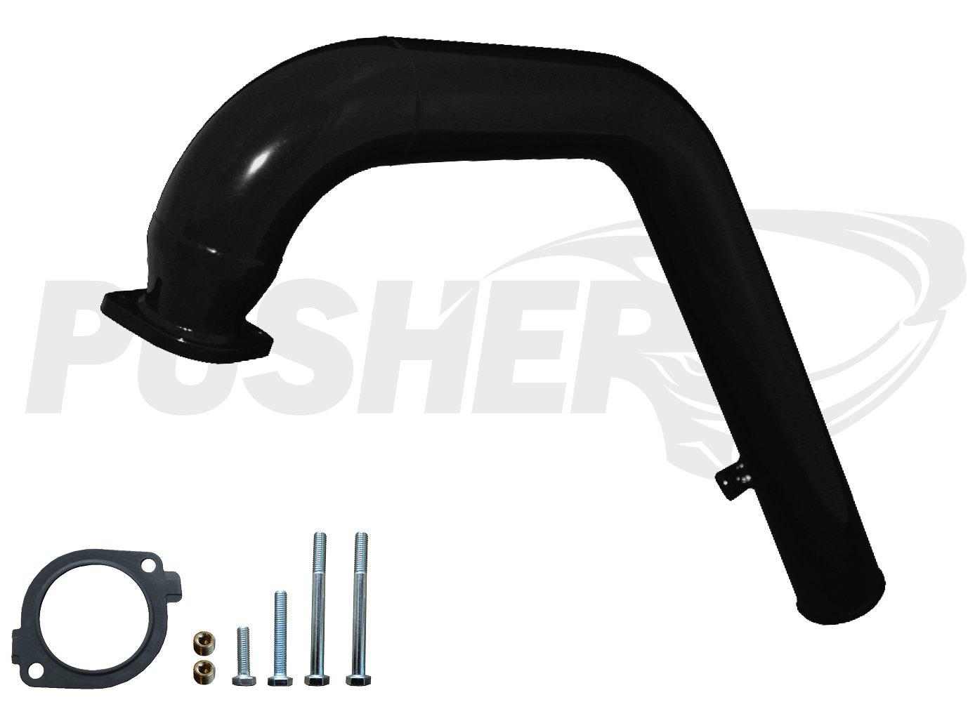 2004.5-2005 Duramax Passenger-Side Charge Tube (garage-sale-PGD0405BT-K)-Intercooler Piping-Pusher-Dirty Diesel Customs