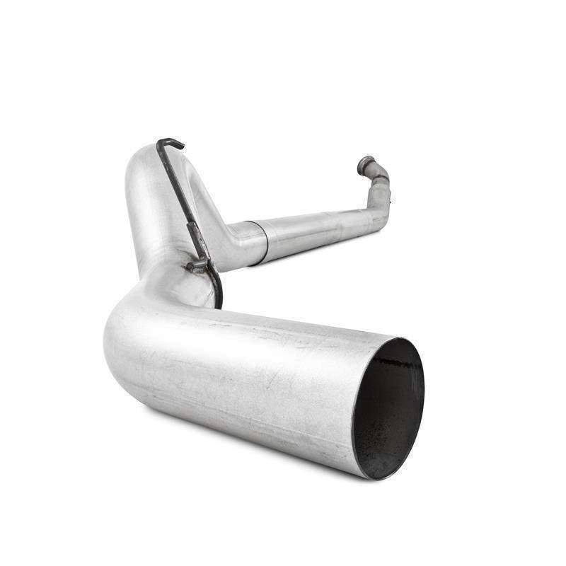 2004.5-2007 Cummins 5" Turbo Back Exhaust - No Muffler (S61160PLM)-Turbo Back Exhaust System-P1 Performance Products-Dirty Diesel Customs