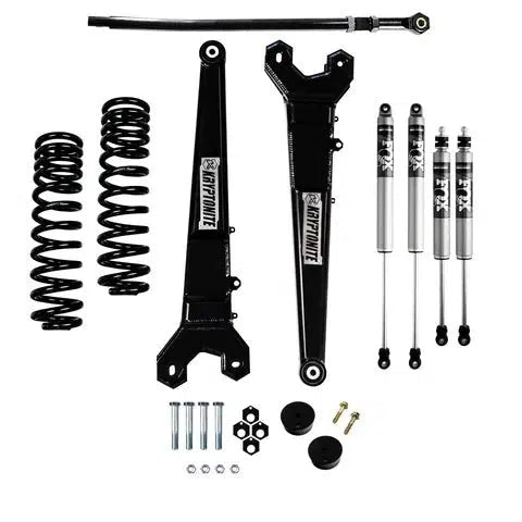 2005-2016 Powerstroke Stage 3 Leveling Kit w/ Fox Shocks (KRFD05STAGE3FOX)-Leveling Kit-KRYPTONITE-KRFD05STAGE3FOX-Dirty Diesel Customs