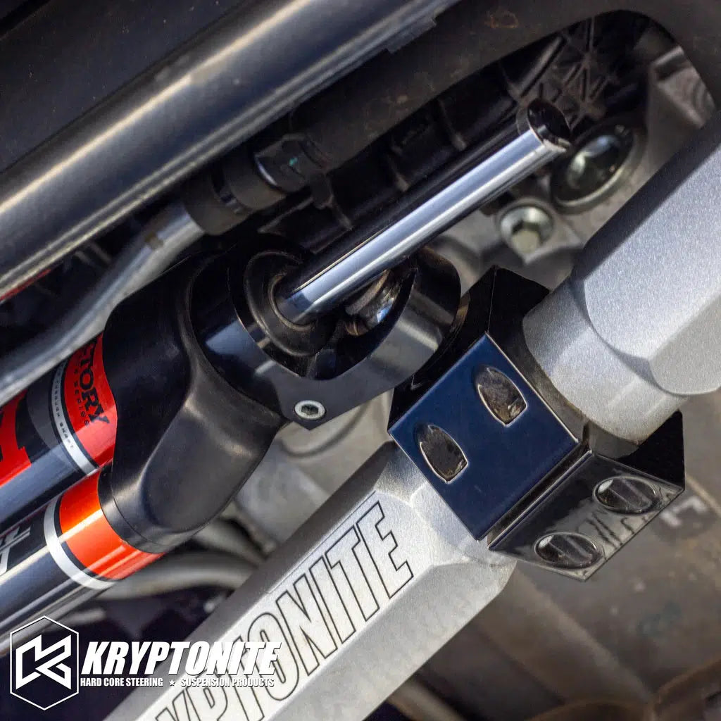 2005-2023 Powerstroke Bolt-On Steering Stabilizer Bracket (KRFSS01)-Steering Stabilizer-KRYPTONITE-Dirty Diesel Customs