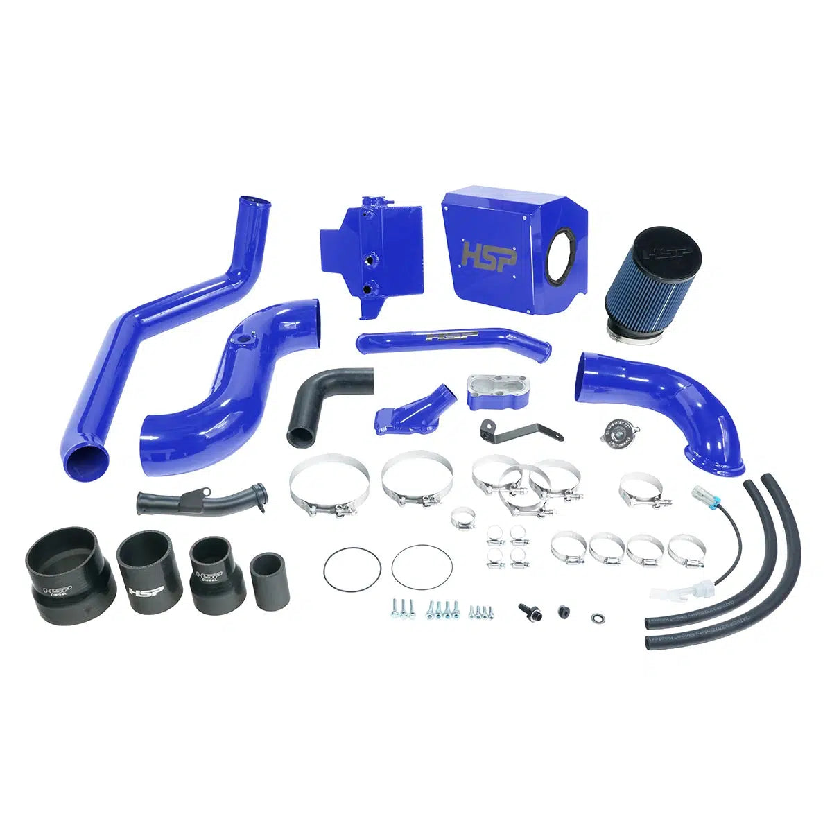 2006-2007 Duramax Deluxe No Bridge / Cold Side Bundle Kit (HSP-D-394-HSP)-Intake Kit-HSP Diesel-HSP-D-394-HSP-CB-Dirty Diesel Customs