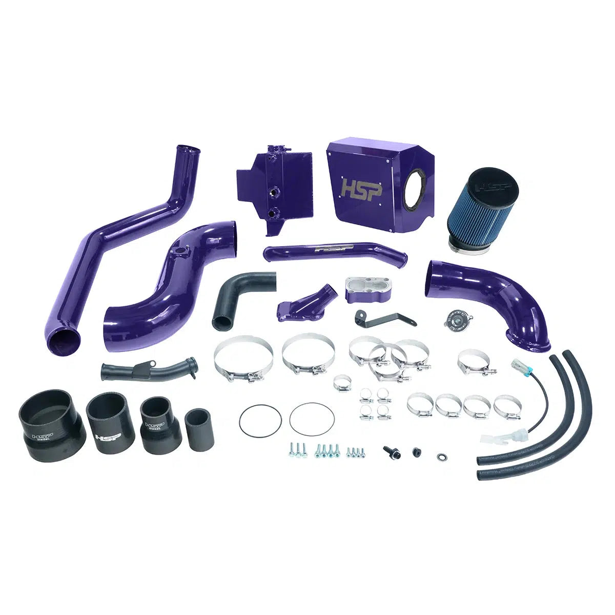 2006-2007 Duramax Deluxe No Bridge / Cold Side Bundle Kit (HSP-D-394-HSP)-Intake Kit-HSP Diesel-HSP-D-394-HSP-CP-Dirty Diesel Customs