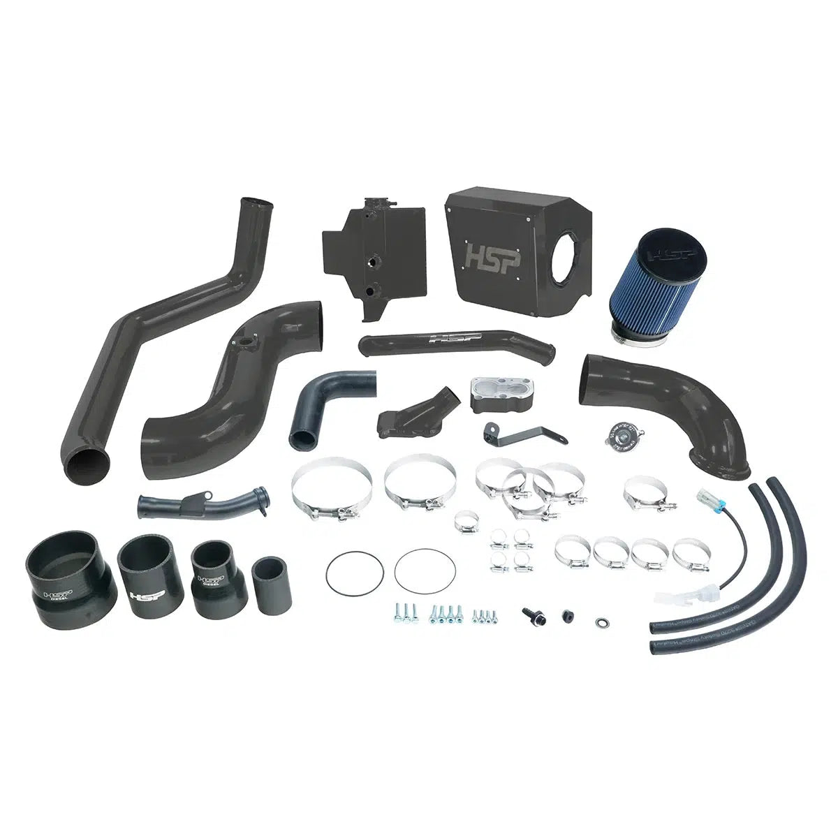 2006-2007 Duramax Deluxe No Bridge / Cold Side Bundle Kit (HSP-D-394-HSP)-Intake Kit-HSP Diesel-HSP-D-394-HSP-DG-Dirty Diesel Customs