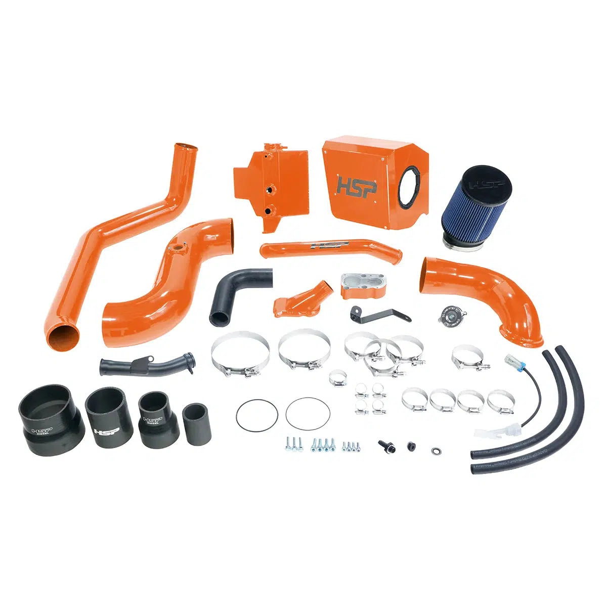 2006-2007 Duramax Deluxe No Bridge / Cold Side Bundle Kit (HSP-D-394-HSP)-Intake Kit-HSP Diesel-HSP-D-394-HSP-O-Dirty Diesel Customs