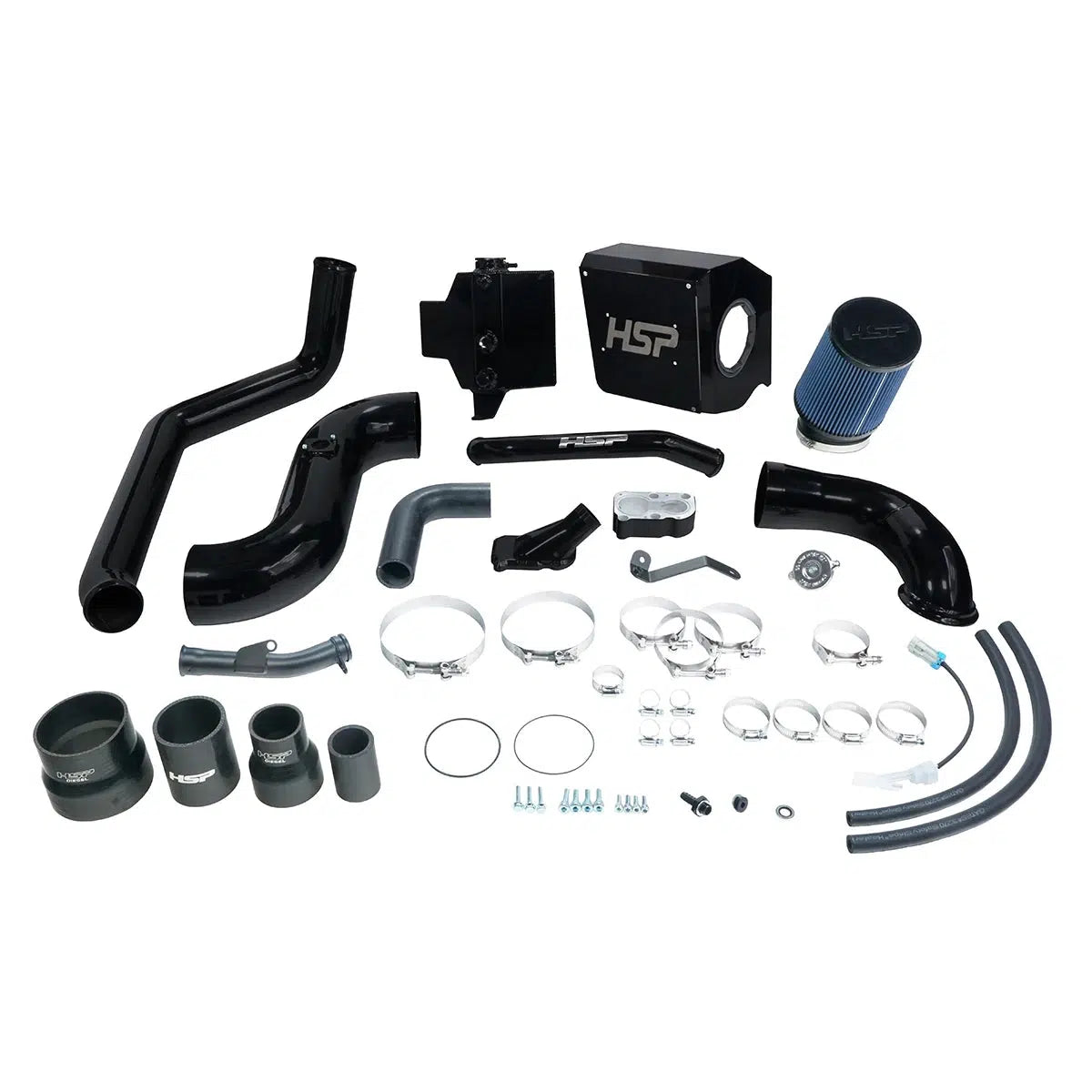 2006-2007 Duramax Deluxe No Bridge / Cold Side Bundle Kit (HSP-D-394-HSP)-Intake Kit-HSP Diesel-HSP-D-394-HSP-SB-Dirty Diesel Customs