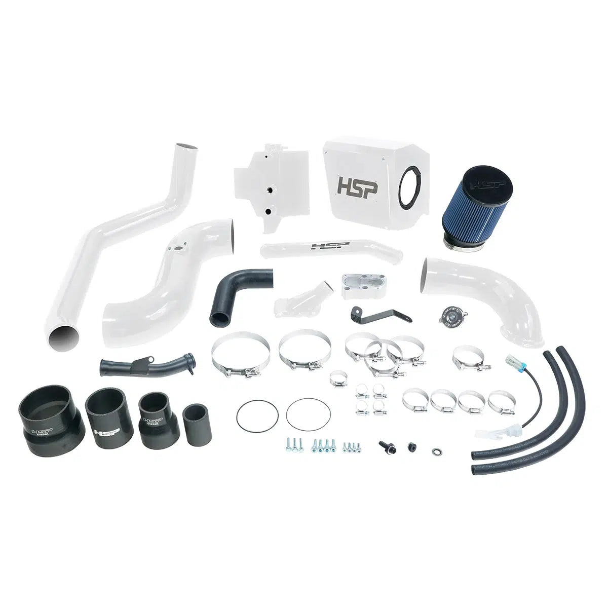 2006-2007 Duramax Deluxe No Bridge / Cold Side Bundle Kit (HSP-D-394-HSP)-Intake Kit-HSP Diesel-HSP-D-394-HSP-W-Dirty Diesel Customs