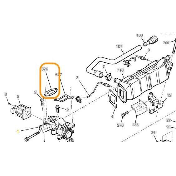 2006-2010 Duramax EGR Tube To EGR Valve Gasket (97367013)-Engine Gaskets-Merchant Auto-97367013-Dirty Diesel Customs