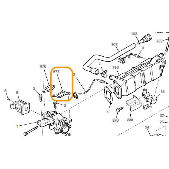 2006-2010 Duramax EGR Tube to EGR Valve Gasket (97367014)-Engine Gaskets-Merchant Auto-97367014-Dirty Diesel Customs