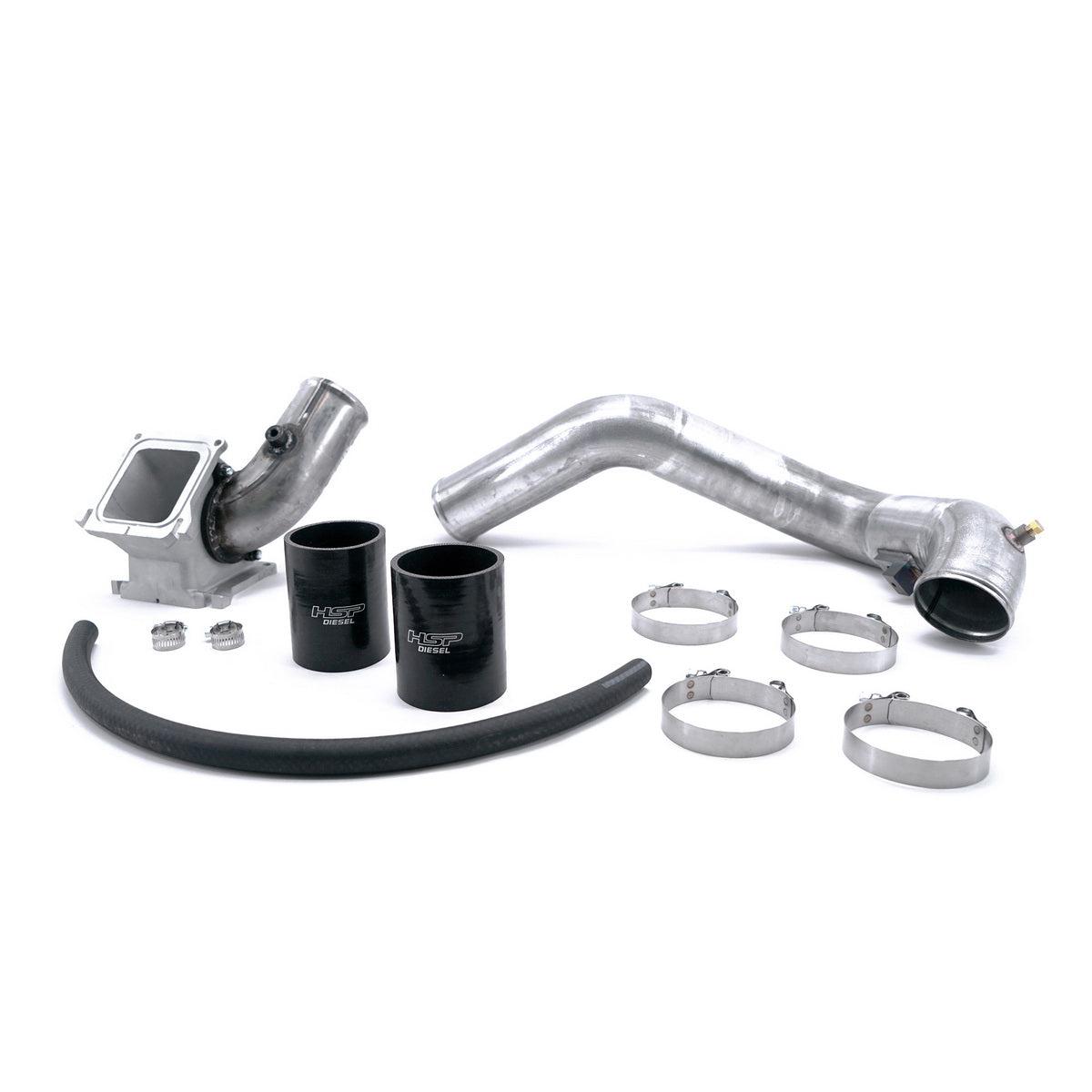 2006-2010 Duramax Max Flow Bridge & Cold Side Tube (Behind Alt) (004-HSP)-Y-Bridge-HSP Diesel-004-HSP-RAW-Dirty Diesel Customs