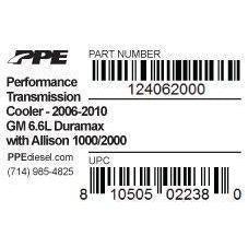 2006-2010 Duramax Performance Transmission Cooler (124062000)-Transmission Oil Cooler-PPE-124062000-Dirty Diesel Customs