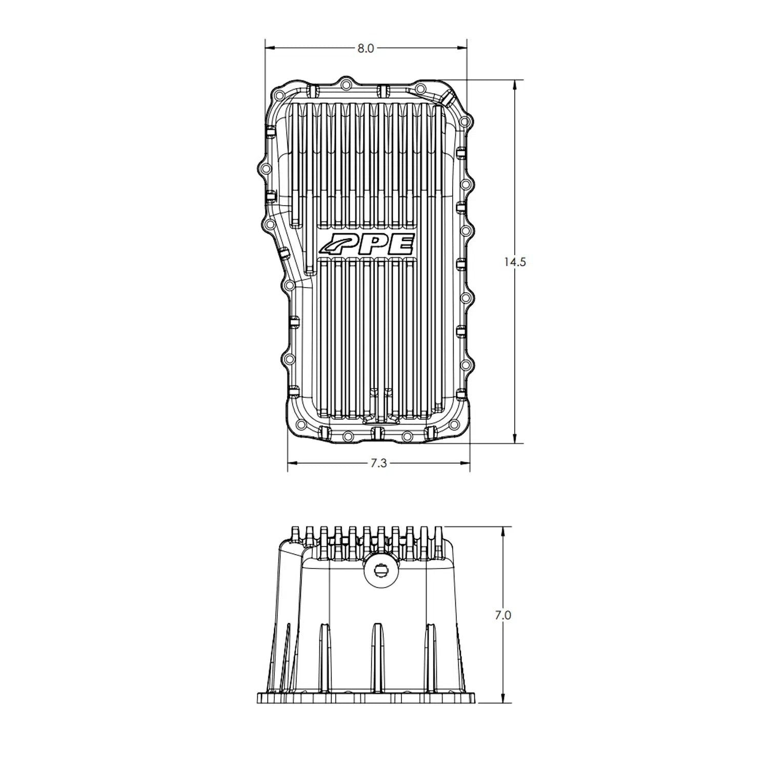 2007-2011 Jeep Wrangler Heavy Duty Cast Aluminum Engine Oil Pan (214053800)-Oil Pan-PPE-Dirty Diesel Customs