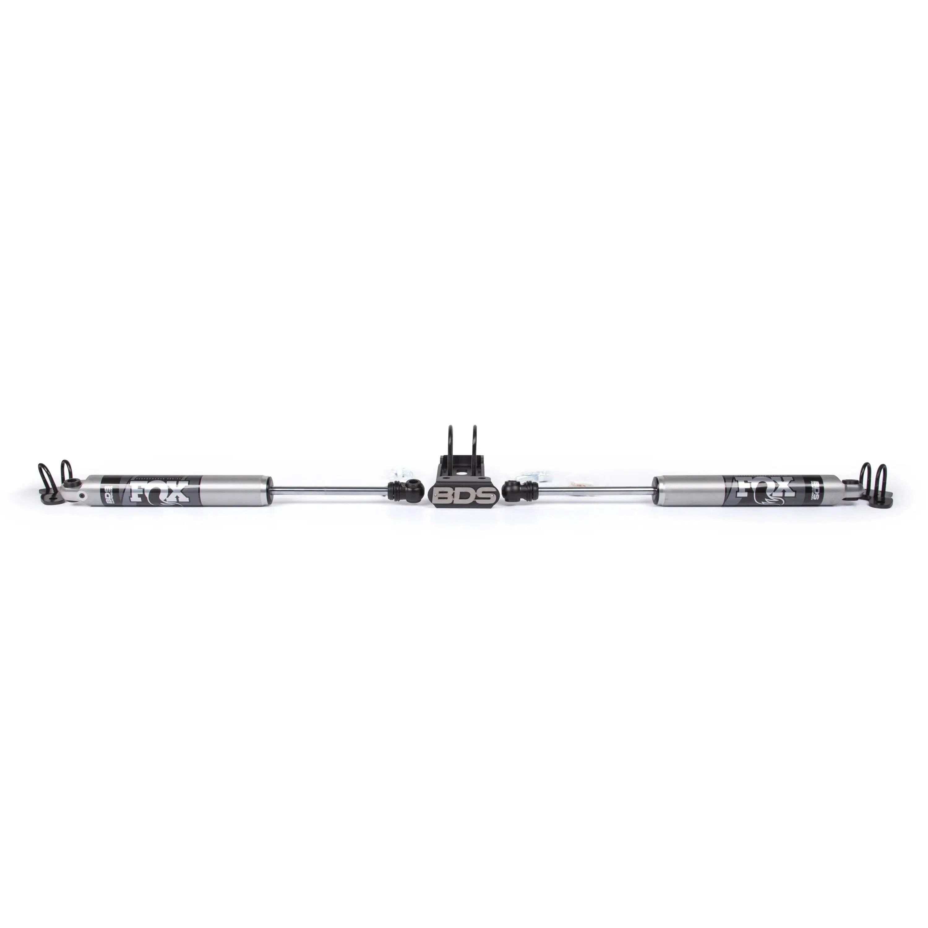 2007-2018 Jeep Dual Steering Stabilizer w/ Fox Shocks (BDS2027DF)-Steering Stabilizer-BDS-BDS2027DF-Dirty Diesel Customs